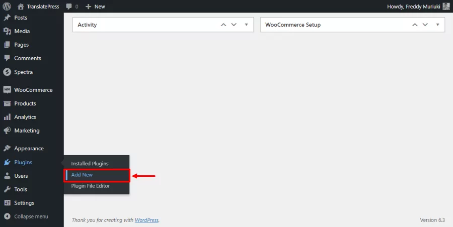 installer le plugin Translatepress pour la traduction de sites Web en français