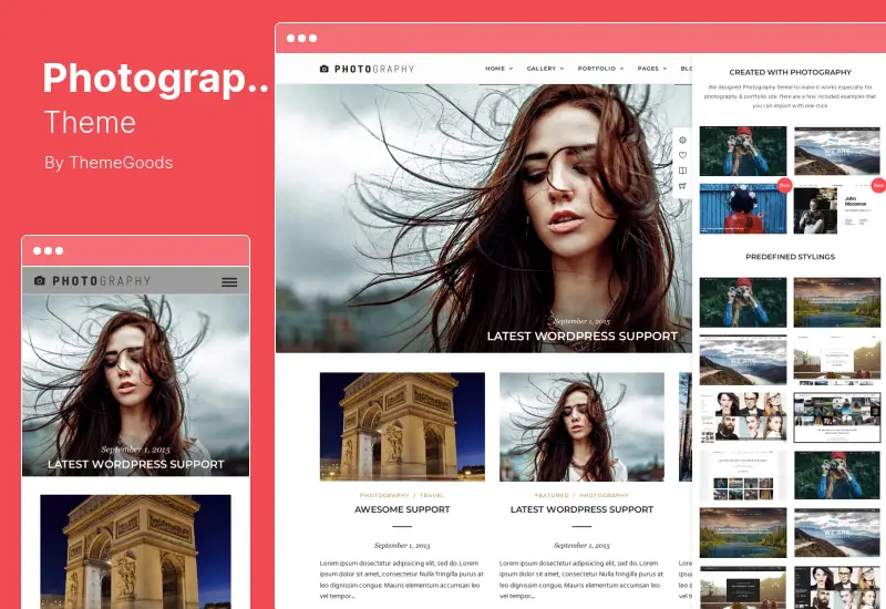 사진 테마 - 사진 WordPress 테마