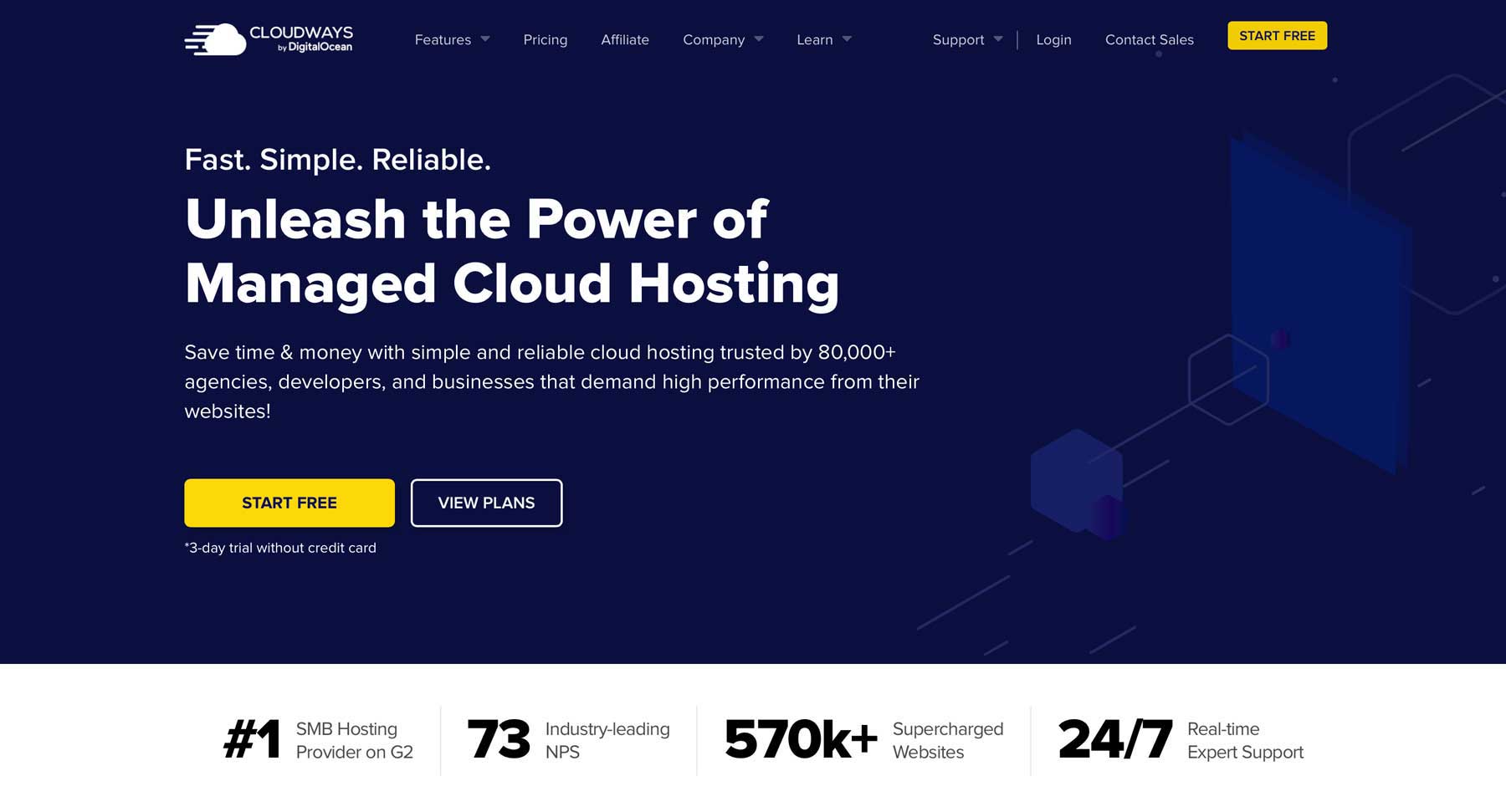 Melhor hospedagem WordPress da Cloudways