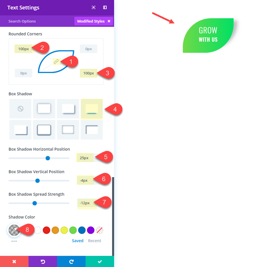 bölme düğmesi tasarımları