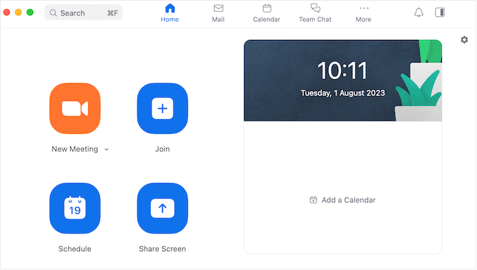 L'application de bureau Zoom The Zoom desktop app