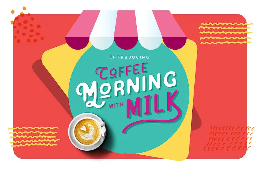 Café matinal au lait -