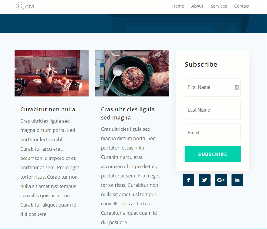 diviページ要素スティッキー