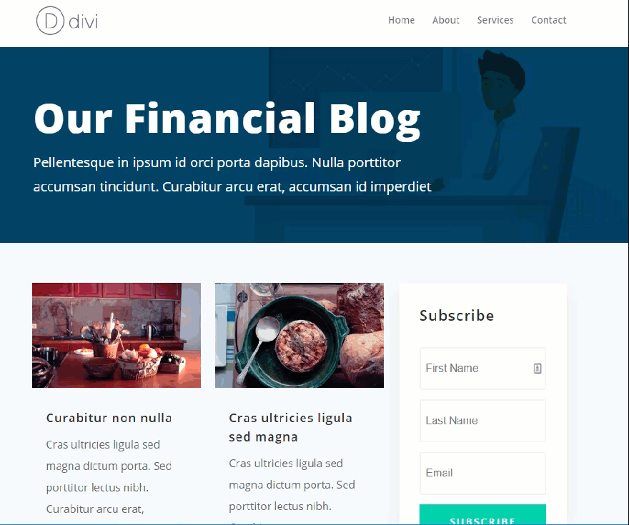 diviページ要素スティッキー