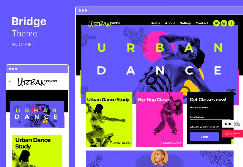 Bridge Theme — креативная многофункциональная тема WordPress