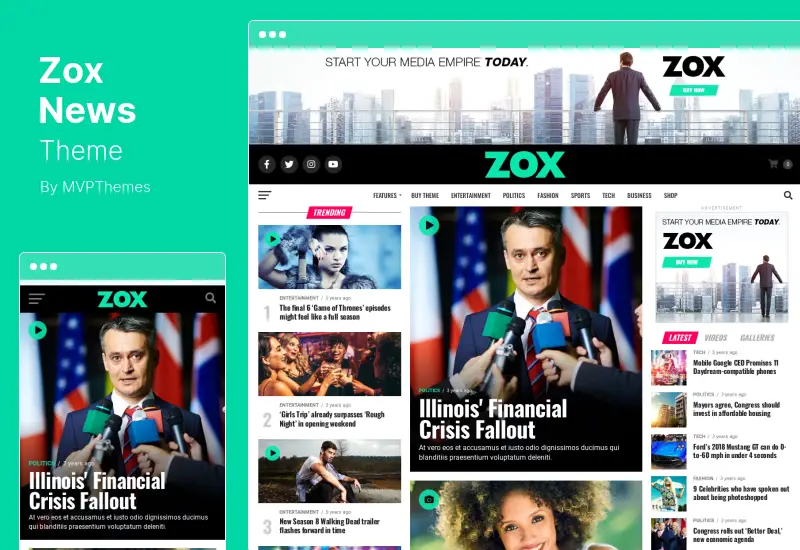 Zox News Theme – Professionelles WordPress-News-Magazin-Theme