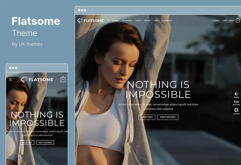 Flatsome テーマ - 多目的レスポンシブ WooCommerce テーマ
