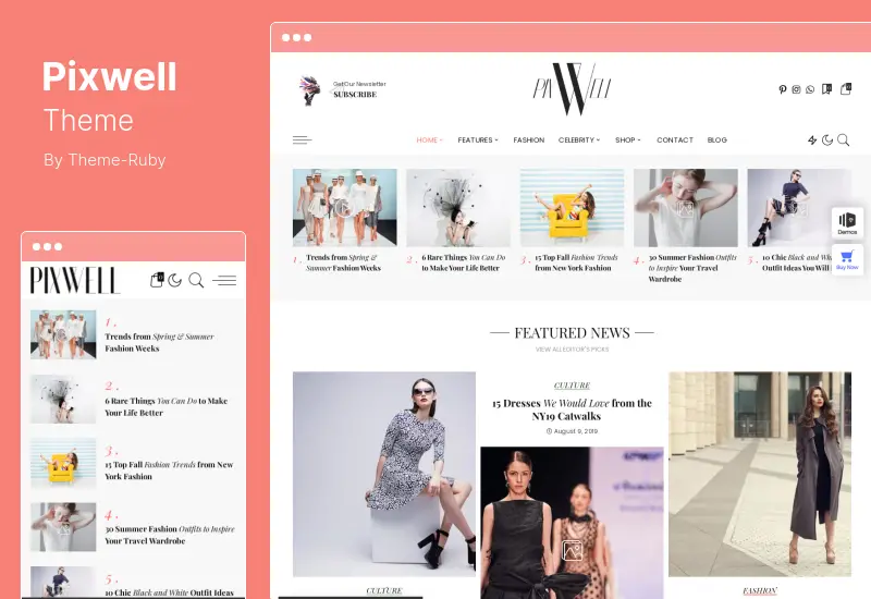 Motyw Pixwell - motyw WordPress dla nowoczesnego magazynu
