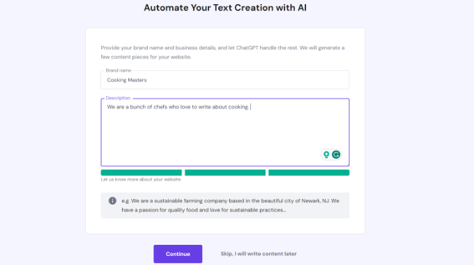 使用 AI 创建自动文本 Create automated text with AI