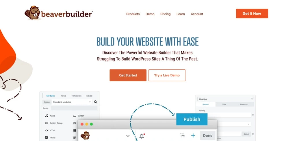 Plugin pentru constructor de pagini Beaver Builder.