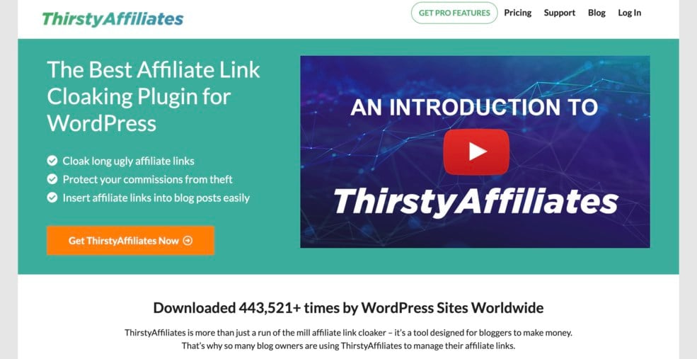 Thirsty Affiliates este un plugin freemium pentru gestionarea linkurilor afiliate.