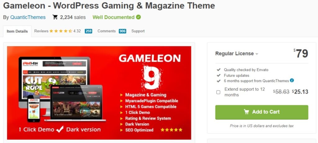 Gameleon-Gaming-WordPress-Themen