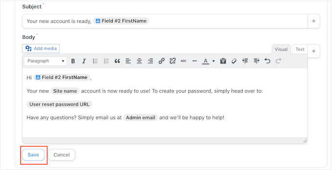Envie um e-mail automaticamente usando Uncanny Automator Automatically send an email using Uncanny Automator
