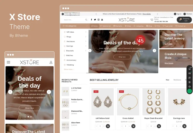 موضوع XStore - موضوع WooCommerce متعدد الأغراض