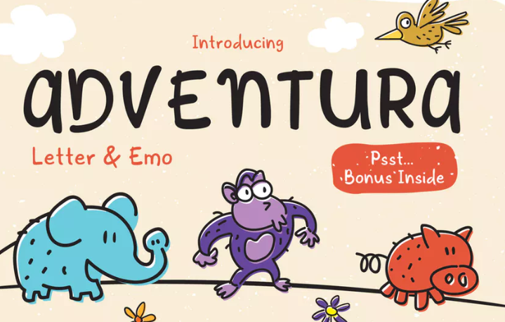 Adventuraフォント。