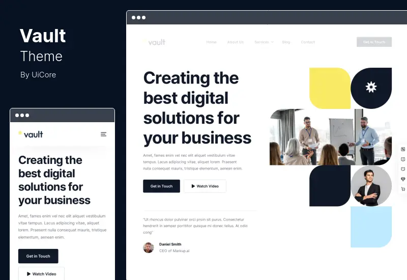 Motyw Vault — uniwersalny motyw WordPress dla Elementora
