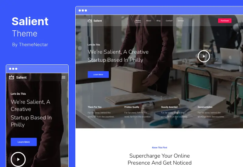 두드러진 테마 - 창의적인 다목적 WooCommerce 테마
