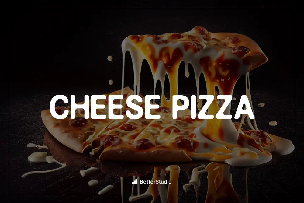 Pizza au fromage -