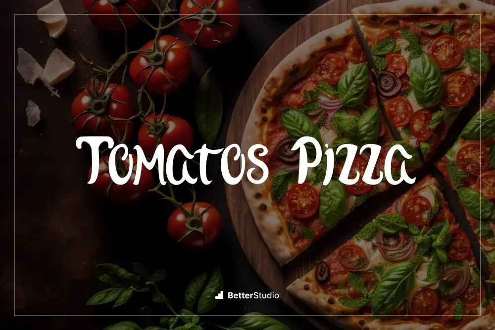 Pizza aux tomates -
