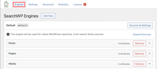 Utwórz nową wyszukiwarkę SearchWP