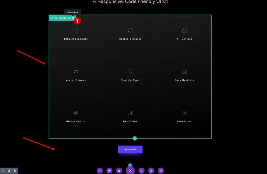 целевая страница пользовательского интерфейса