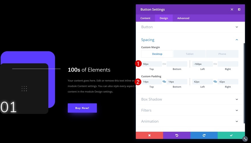 целевая страница пользовательского интерфейса