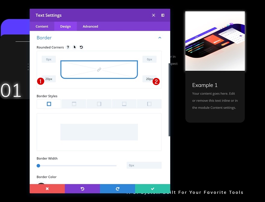 целевая страница пользовательского интерфейса