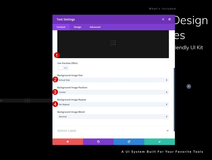 целевая страница пользовательского интерфейса