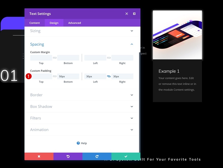 целевая страница пользовательского интерфейса