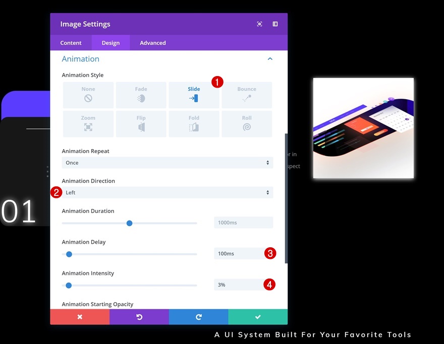 целевая страница пользовательского интерфейса