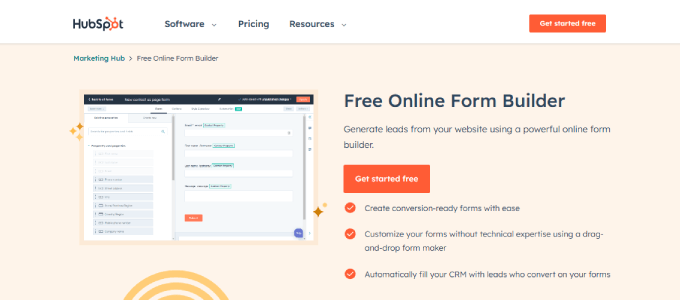 Hubspot form oluşturucu Hubspot form builder
