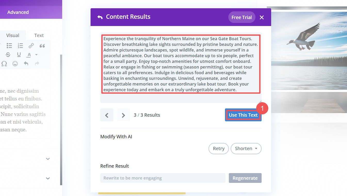 Divi AI 页面构建 - 步骤 20