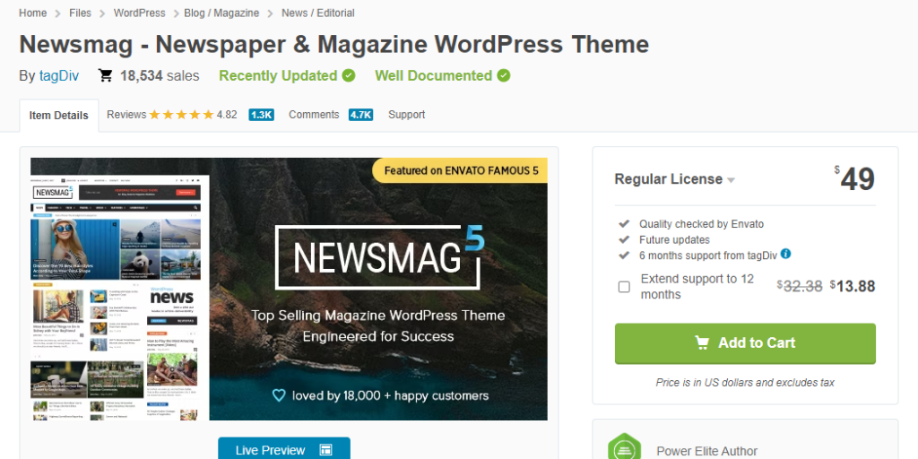 newsmag - tema majalah wordpress