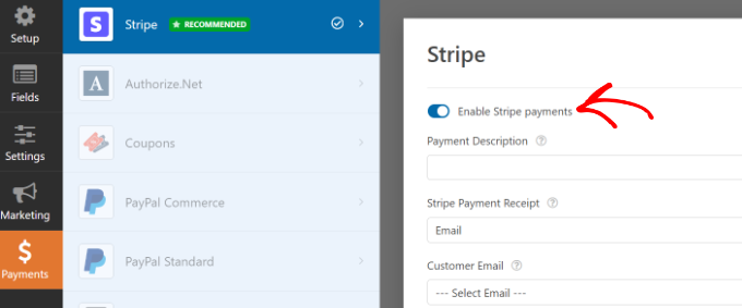 啟用 Stripe 付款 Enable Stripe payments