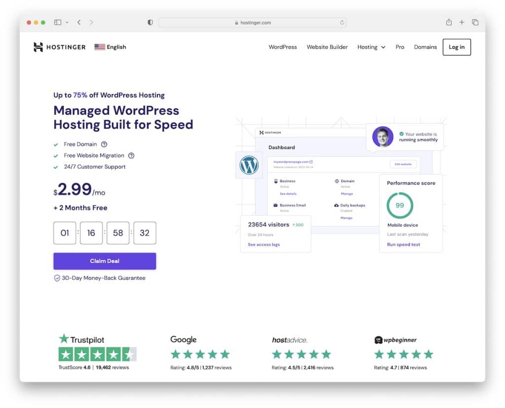 โฮสติ้ง WordPress โฮสติ้งในออสเตรเลีย