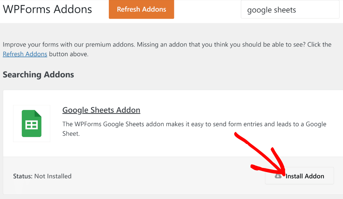 Installieren Sie das Google Sheets-Add-on