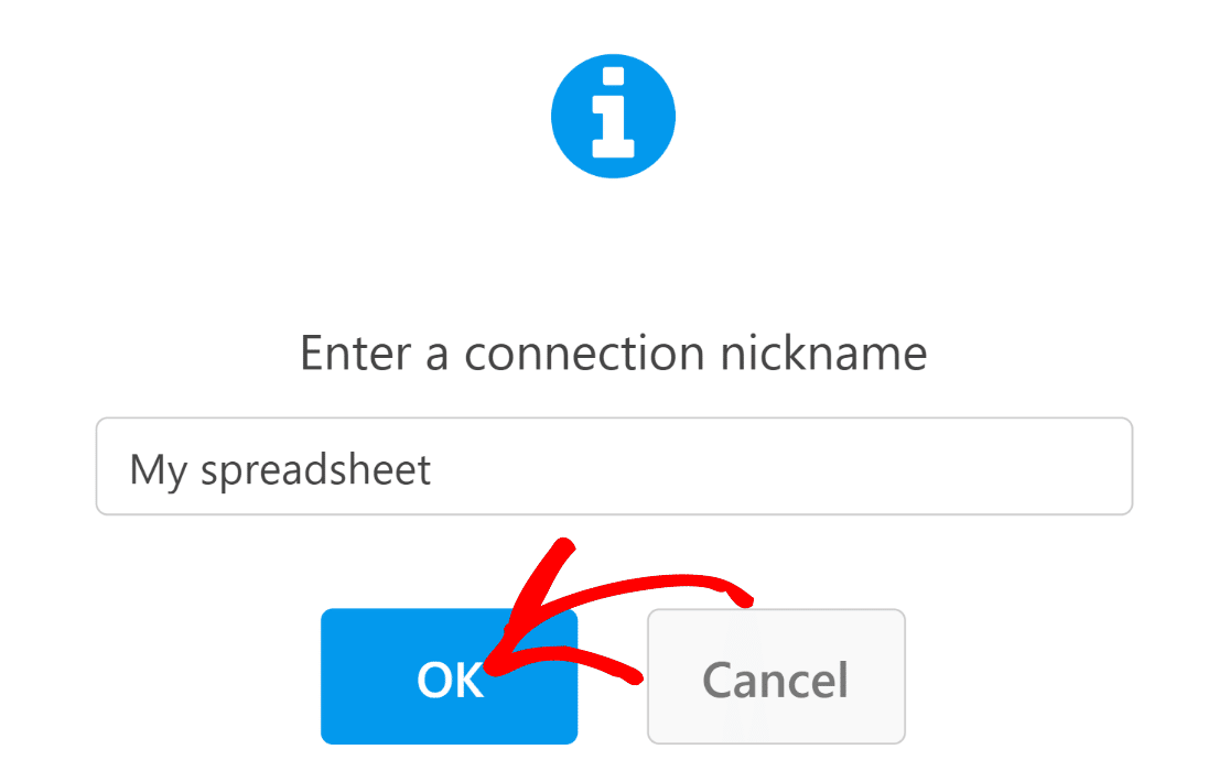 Google シート接続ニックネーム