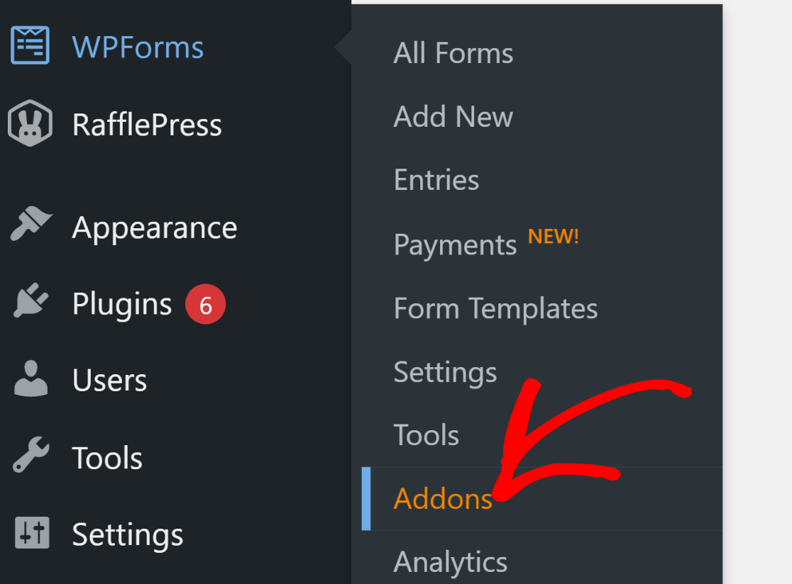 WPForms addons