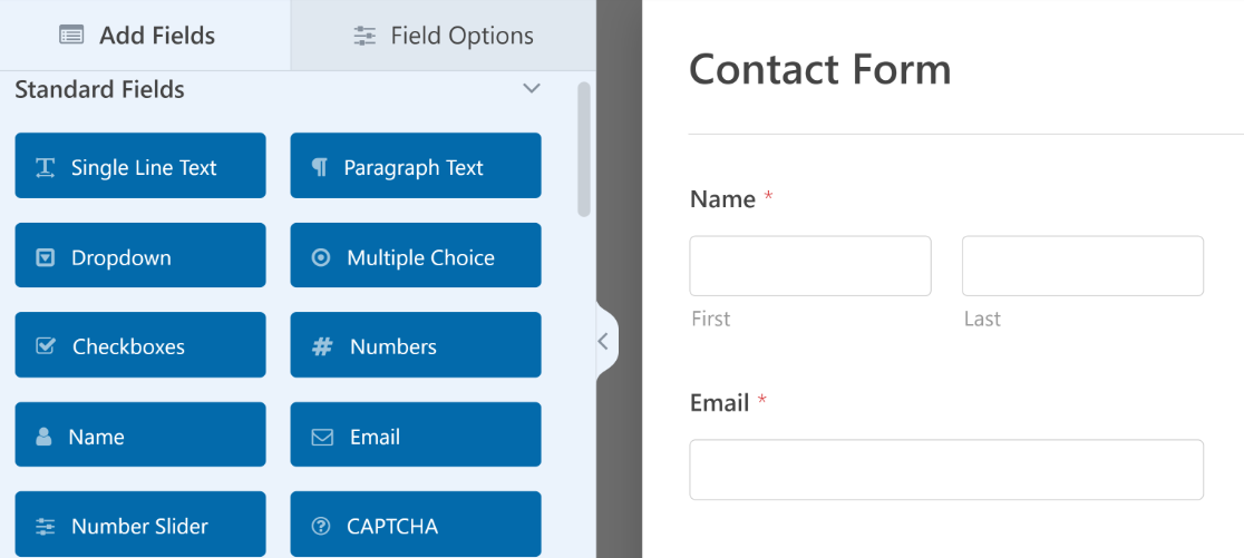 Contact form loaded