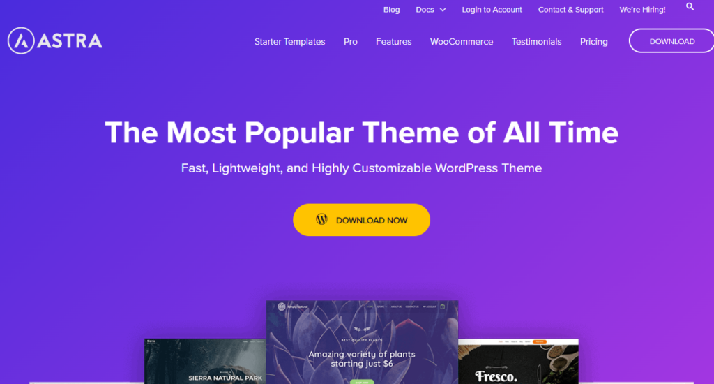 tema astra - alternative BeTheme