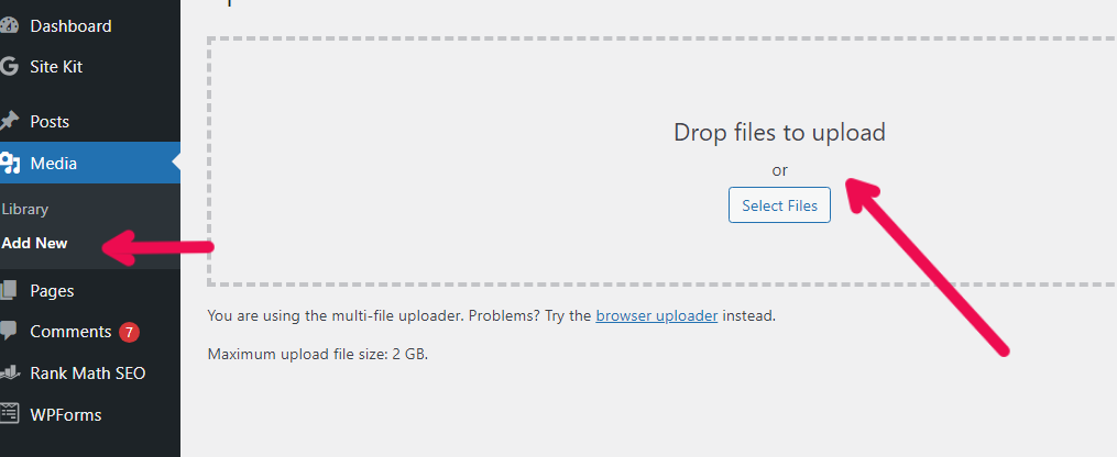 WordPress 媒體部分