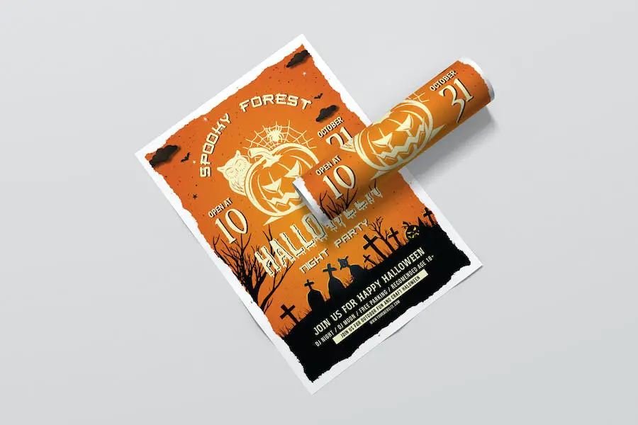 Modello per poster di Halloween -