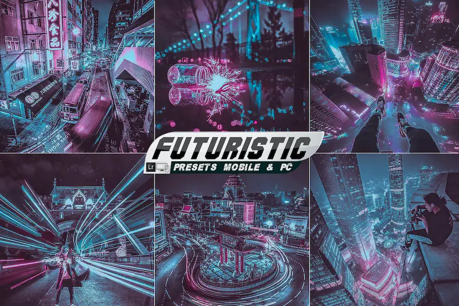 Predefinições futuristas do Lightroom -