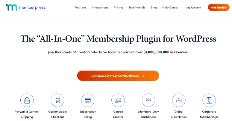 memberpress-homepage – IsItWP – Kostenloser WordPress-Theme-Detektor memberpress homepage