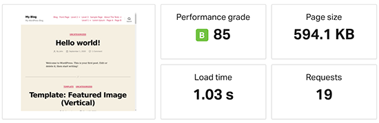 HostGator hız testi sonucu HostGator speed test result