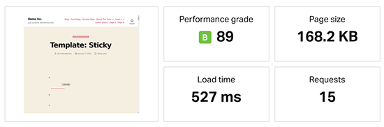 GreenGeeks hız testi sonuçları GreenGeeks speed test results