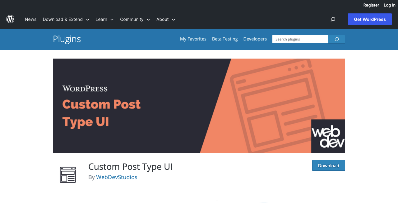 Custom Post Type UI