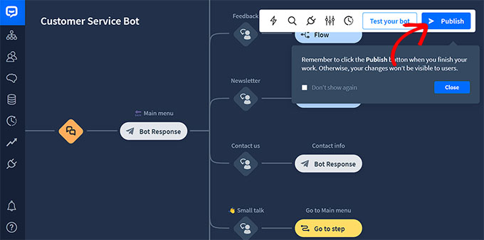 發布機器人 Publish the bot