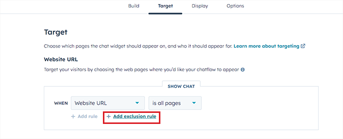 配置目標設定 Configure target settings