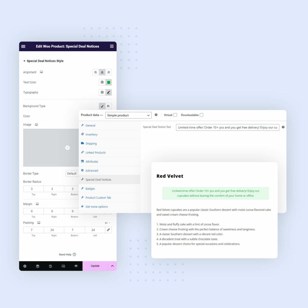 Aumente las conversiones con avisos de ofertas especiales para Elementor y WooCommerce